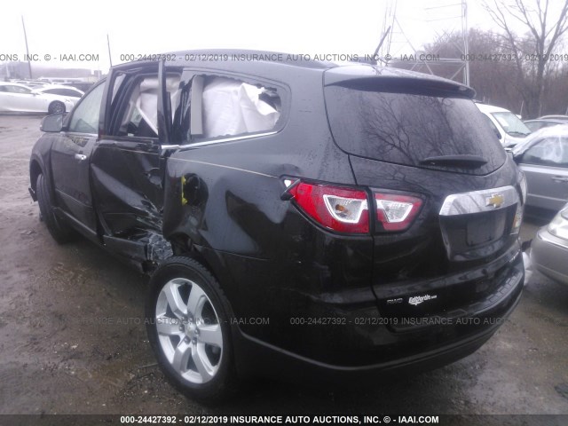 1GNKVGKD2GJ295696 - 2016 CHEVROLET TRAVERSE LT BLACK photo 3