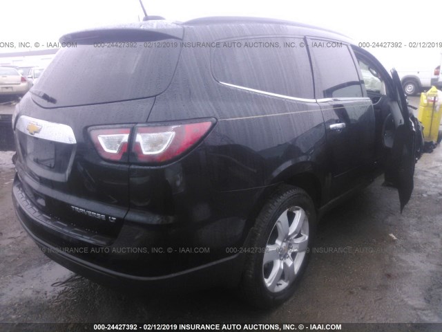 1GNKVGKD2GJ295696 - 2016 CHEVROLET TRAVERSE LT BLACK photo 4