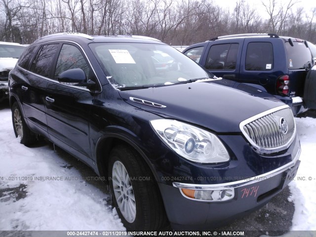 5GAER23718J244747 - 2008 BUICK ENCLAVE CXL Dark Blue photo 1