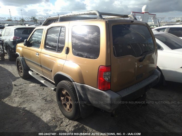 5N1ED28T1YC580515 - 2000 NISSAN XTERRA XE/SE GOLD photo 3