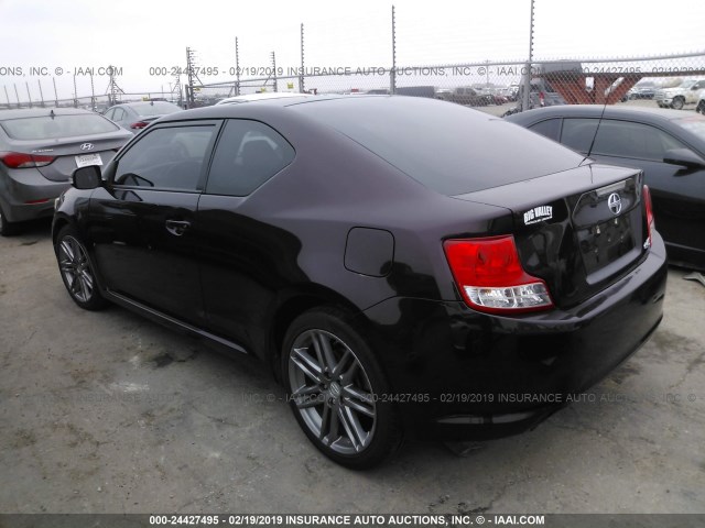 JTKJF5C70B3019957 - 2011 TOYOTA SCION TC PURPLE photo 3