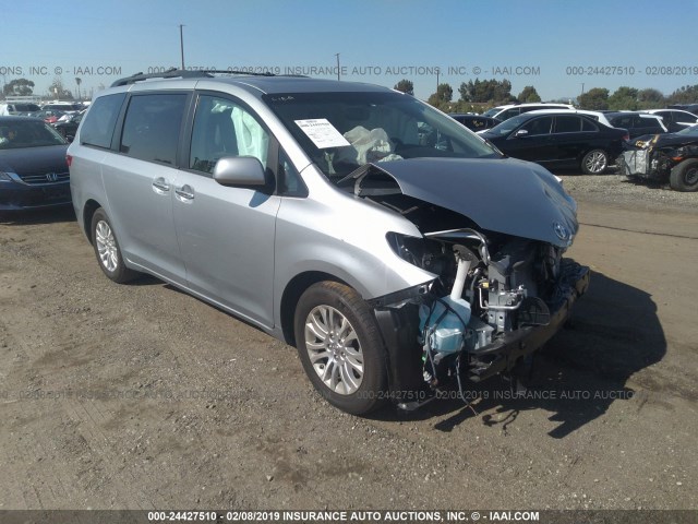 5TDYK3DC3FS647095 - 2015 TOYOTA SIENNA XLE/LIMITED GRAY photo 1