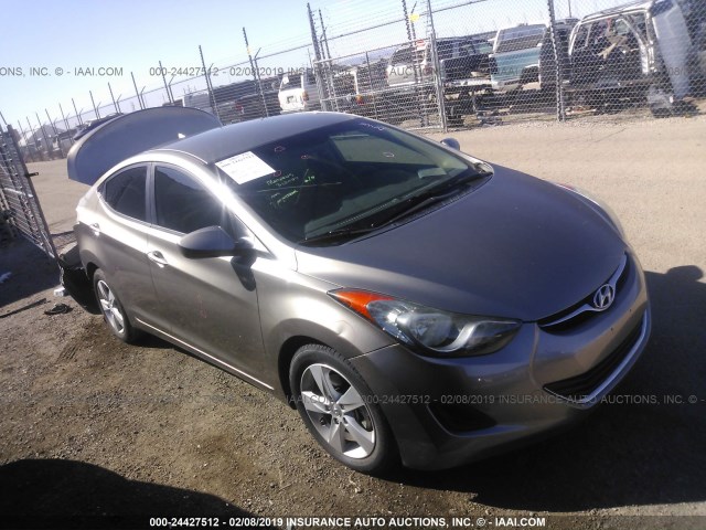 5NPDH4AE9DH292171 - 2013 HYUNDAI ELANTRA GLS/LIMITED GRAY photo 1