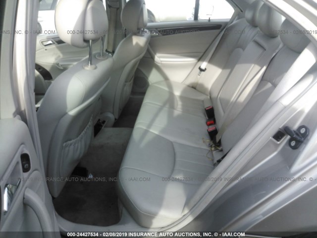 WDBRF54H06A842647 - 2006 MERCEDES-BENZ C GENERATION 2006 280 Champagne photo 8