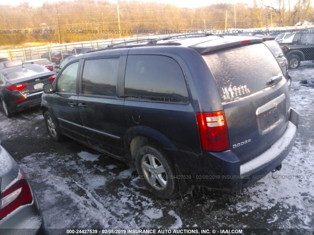 2D8HN54159R533745 - 2009 DODGE GRAND CARAVAN SXT BLUE photo 3