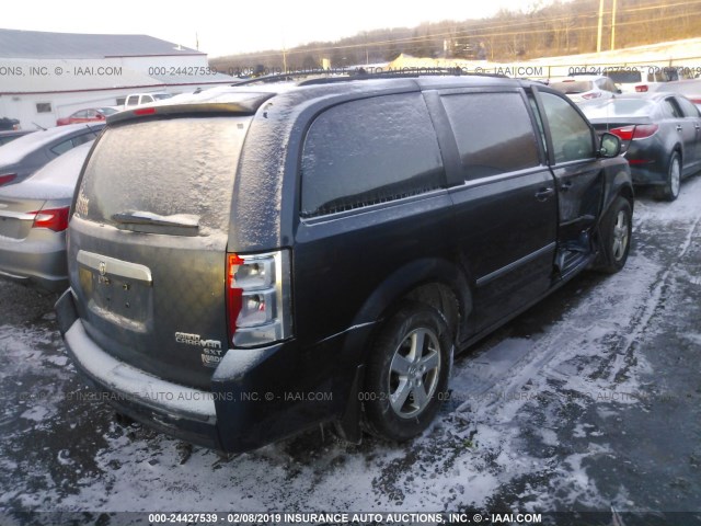 2D8HN54159R533745 - 2009 DODGE GRAND CARAVAN SXT BLUE photo 4