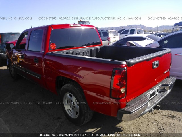 2GCEC13T551382496 - 2005 CHEVROLET SILVERADO C1500 RED photo 3