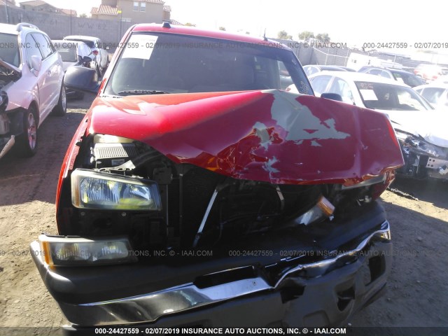 2GCEC13T551382496 - 2005 CHEVROLET SILVERADO C1500 RED photo 6