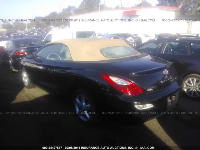 4T1FA38P28U146443 - 2008 TOYOTA CAMRY SOLARA SE/SLE/SPORT BLACK photo 3