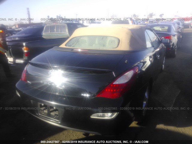 4T1FA38P28U146443 - 2008 TOYOTA CAMRY SOLARA SE/SLE/SPORT BLACK photo 4