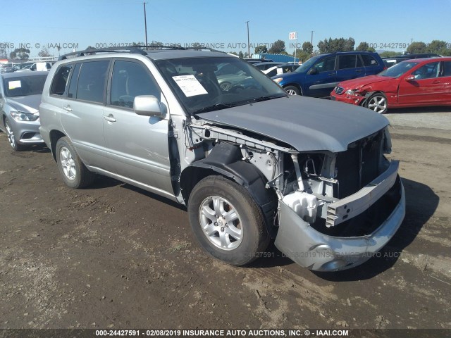 JTEGF21A520041660 - 2002 TOYOTA HIGHLANDER LIMITED SILVER photo 1