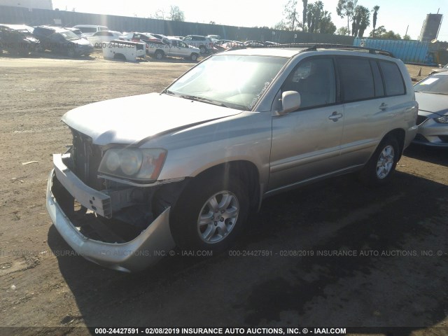 JTEGF21A520041660 - 2002 TOYOTA HIGHLANDER LIMITED SILVER photo 2