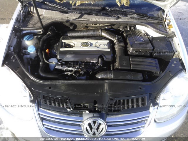 3VWRA71KX8M192014 - 2008 VOLKSWAGEN JETTA WOLFSBURG SILVER photo 10