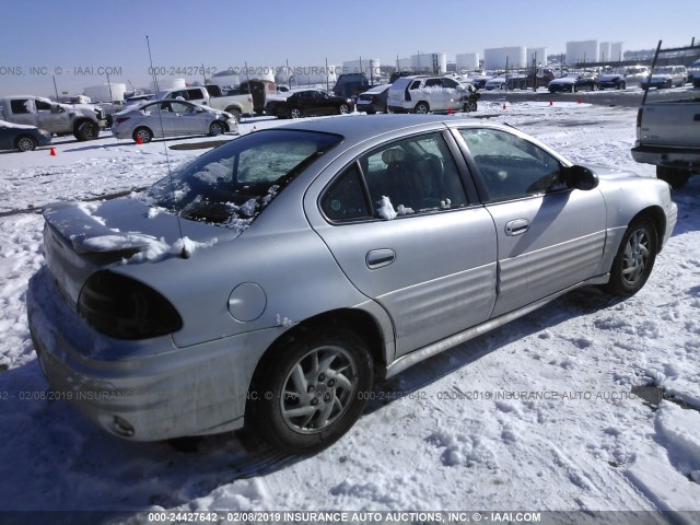 1G2NF52E52C238829 - 2002 PONTIAC GRAND AM SE1 SILVER photo 4