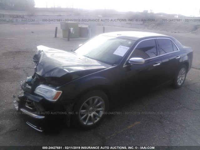 2C3CCAEG4EH345703 - 2014 CHRYSLER 300C BLACK photo 2