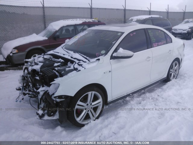 3VW4T7AJ9HM411363 - 2017 VOLKSWAGEN JETTA GLI WHITE photo 2