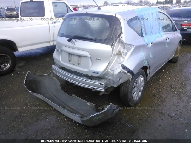 3N1CE2CP5FL395469 - 2015 NISSAN VERSA NOTE S/S PLUS/SV/SL/SR SILVER photo 6