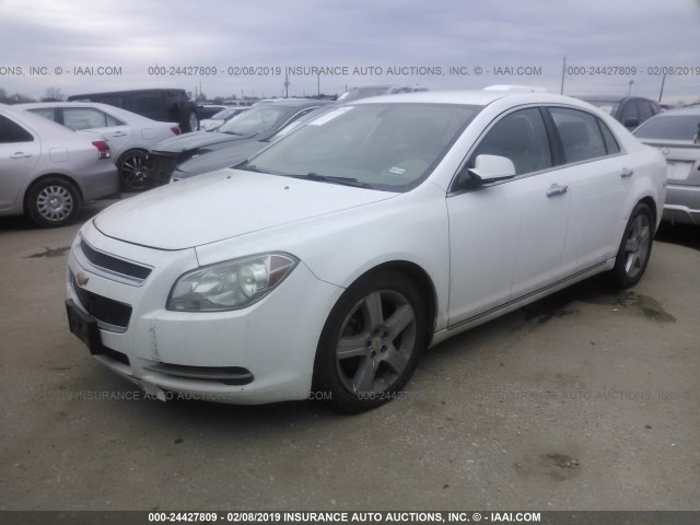 1G1ZD5EU4BF220996 - 2011 CHEVROLET MALIBU 2LT WHITE photo 2