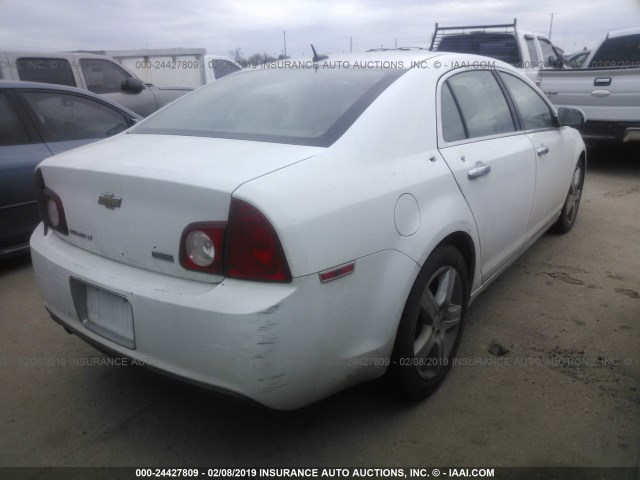 1G1ZD5EU4BF220996 - 2011 CHEVROLET MALIBU 2LT WHITE photo 4