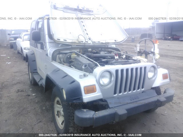 1J4F449S74P724818 - 2004 JEEP WRANGLER / TJ SPORT SILVER photo 6