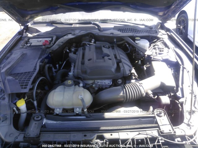 1FA6P8TH5G5226060 - 2016 FORD MUSTANG Mavi fotoğraf 10