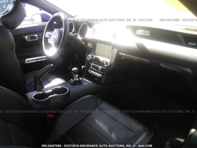 1FA6P8TH5G5226060 - 2016 FORD MUSTANG Mavi fotoğraf 5