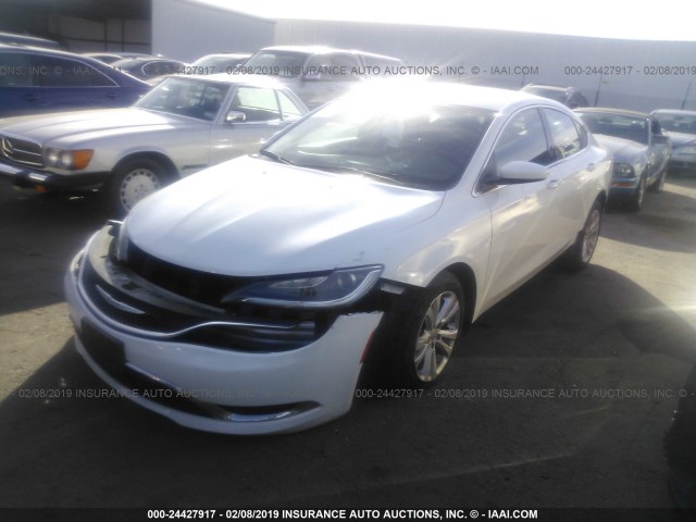 1C3CCCAB5FN624897 - 2015 CHRYSLER 200 LIMITED WHITE photo 2