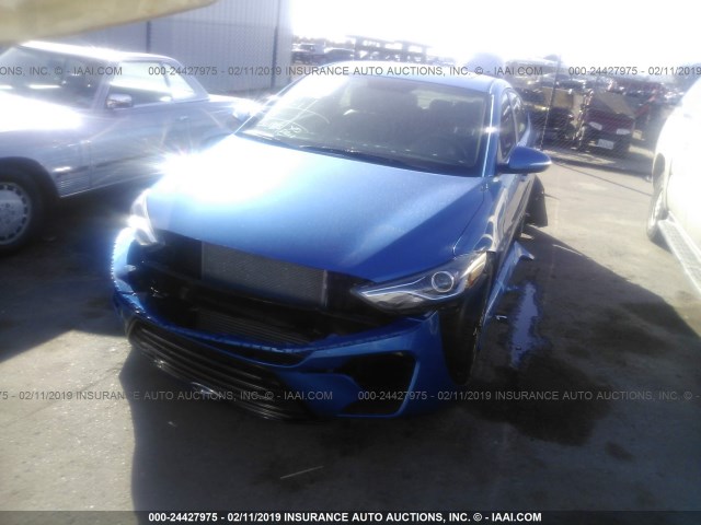 KMHD04LB1JU526861 - 2018 HYUNDAI ELANTRA SPORT BLUE photo 2