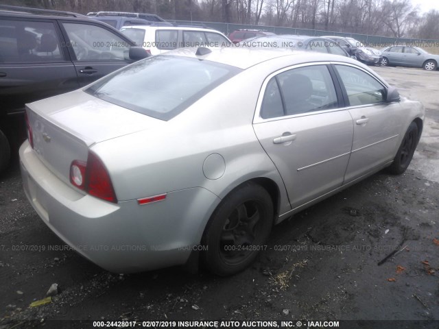 1G1ZB5E08CF199011 - 2012 CHEVROLET MALIBU LS TAN photo 4