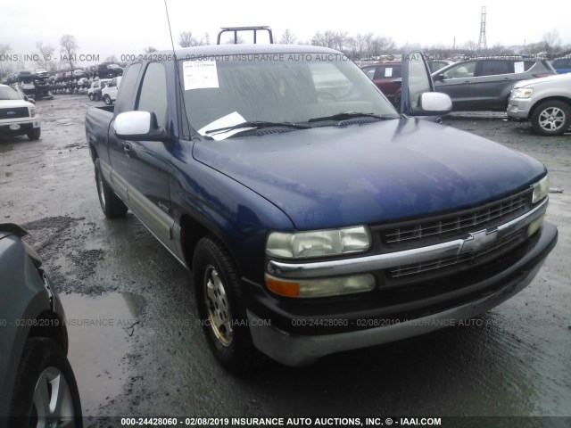 2GCEC19T2Y1206744 - 2000 CHEVROLET SILVERADO C1500 Dark Blue photo 1