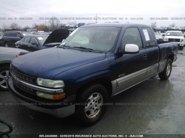 2GCEC19T2Y1206744 - 2000 CHEVROLET SILVERADO C1500 Dark Blue photo 2