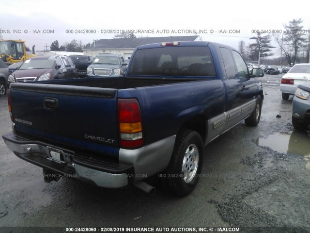 2GCEC19T2Y1206744 - 2000 CHEVROLET SILVERADO C1500 Dark Blue photo 4