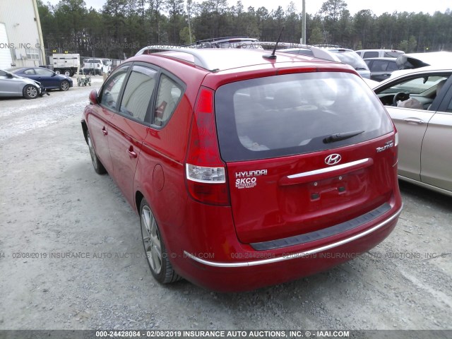 KMHDC8AE0BU126030 - 2011 HYUNDAI ELANTRA TOURING GLS/SE RED photo 3