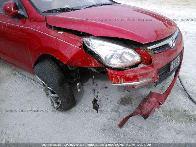 KMHDC8AE0BU126030 - 2011 HYUNDAI ELANTRA TOURING GLS/SE RED photo 6