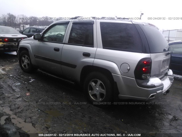 1GNDT13S642177147 - 2004 CHEVROLET TRAILBLAZER LS/LT Pewter photo 3