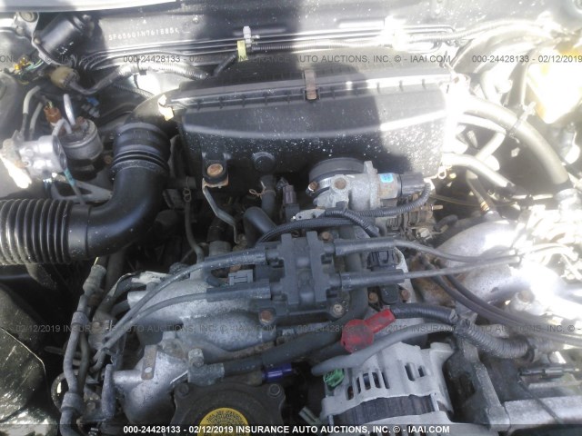 JF1SF65601H761885 - 2001 SUBARU FORESTER S Սև լուսանկար 10