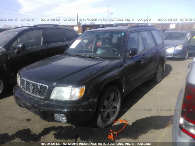 JF1SF65601H761885 - 2001 SUBARU FORESTER S Սև լուսանկար 2