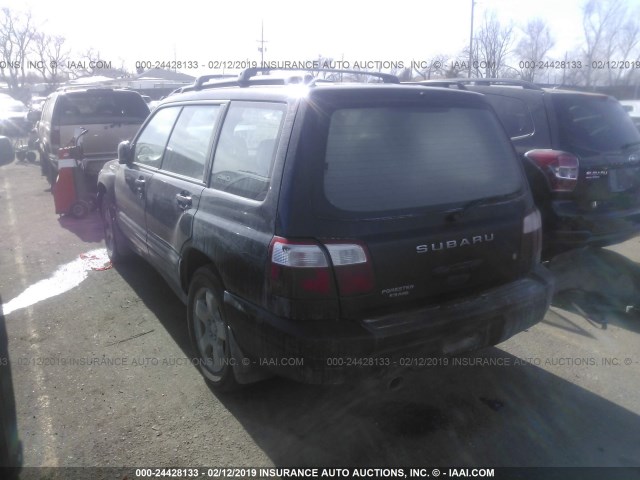JF1SF65601H761885 - 2001 SUBARU FORESTER S Սև լուսանկար 3