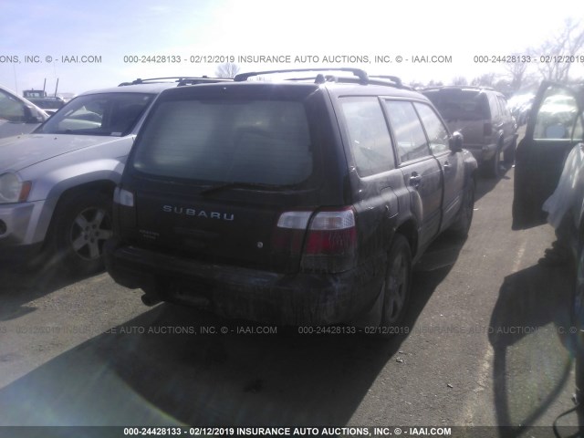 JF1SF65601H761885 - 2001 SUBARU FORESTER S Սև լուսանկար 4