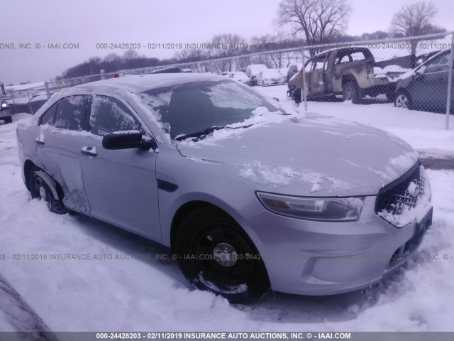 1FAHP2M87DG222211 - 2013 FORD TAURUS POLICE INTERCEPTOR GRAY photo 1