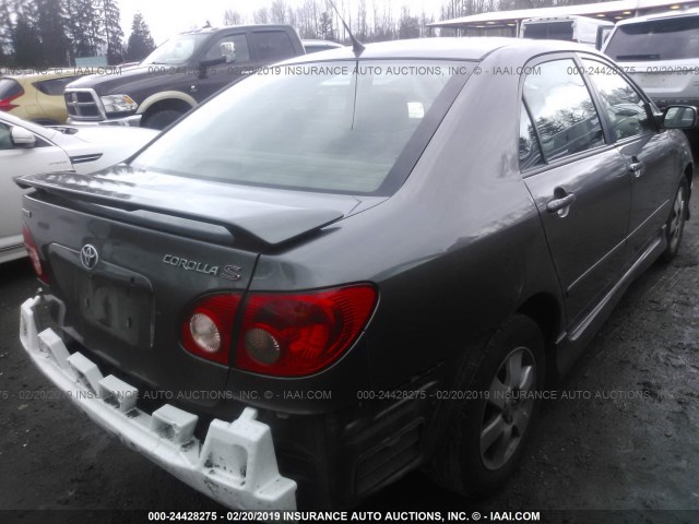 1NXBR30E47Z804196 - 2007 TOYOTA COROLLA CE/LE/S GRAY photo 4