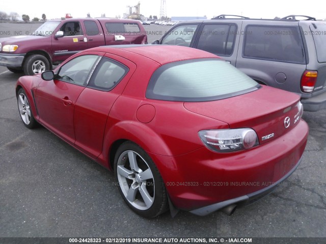 JM1FE173X40108777 - 2004 MAZDA RX8 RED photo 3