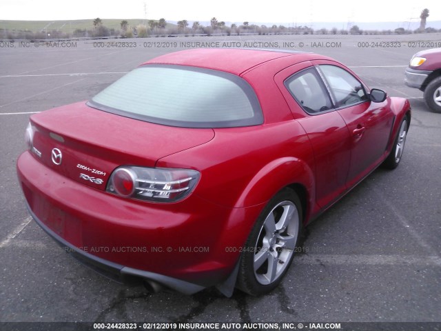 JM1FE173X40108777 - 2004 MAZDA RX8 RED photo 4