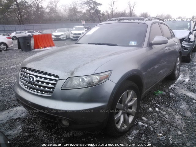 JNRBS08W23X401394 - 2003 INFINITI FX45 GRAY photo 2