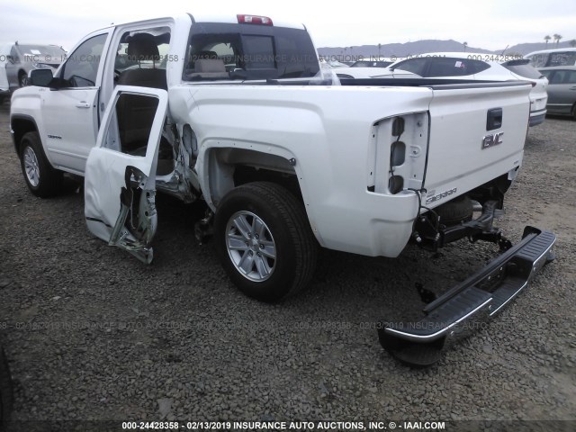 3GTU2MEC5JG291324 - 2018 GMC SIERRA K1500 SLE WHITE photo 3