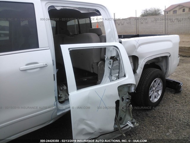 3GTU2MEC5JG291324 - 2018 GMC SIERRA K1500 SLE WHITE photo 6