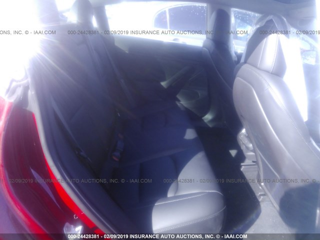 5YJ3E1EB3JF091380 - 2018 TESLA MODEL 3 RED photo 8