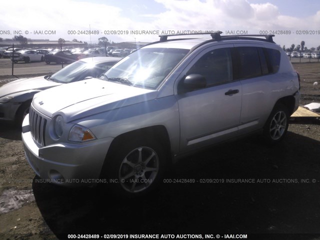 1J4FF47B99D138238 - 2009 JEEP COMPASS SPORT SILVER photo 2