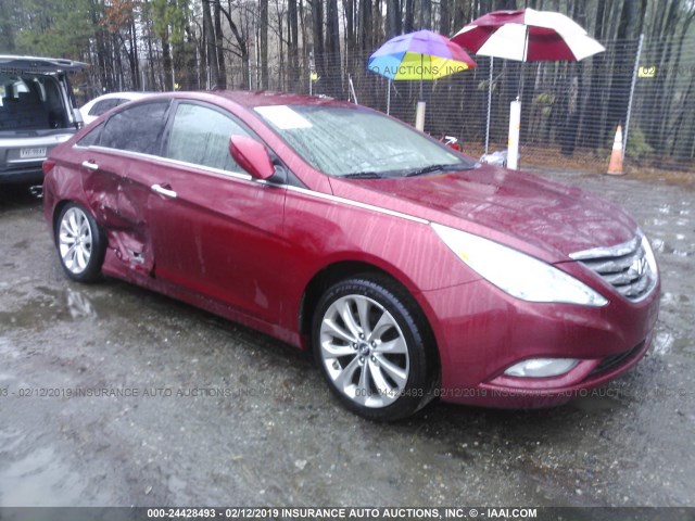 5NPEC4AB1CH439963 - 2012 HYUNDAI SONATA SE/LIMITED RED photo 1