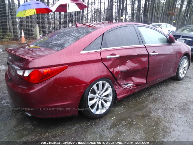 5NPEC4AB1CH439963 - 2012 HYUNDAI SONATA SE/LIMITED RED photo 6